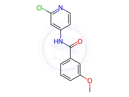 Chemical structure of Benzamide, N-(2-chloro-4-pyridinyl)-3-methoxy-
