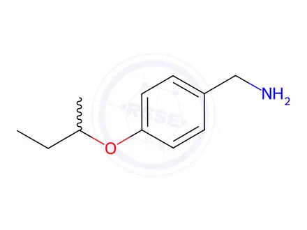 Chemical structure of 4-(1-Methylpropoxy)benzenemethanamine