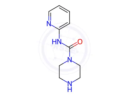 Chemical structure of Piperazine-1-carboxylicacidpyridine-2ylamide Dihydrochloride