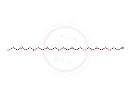Chemical structure of 3,6,9,12,15,18,21,24-Octaoxahexacosane, 1,26-dibromo-