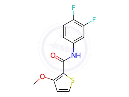 Chemical structure of N-(3,4-difluorophenyl)-3-methoxythiophene-2-carboxamide
