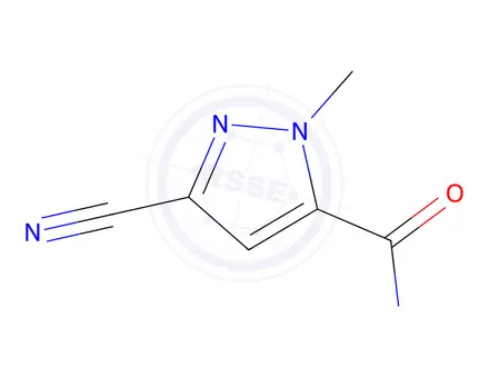 Chemical structure of 1H-Pyrazole-5-carboxamide,3-cyano-1-methyl-(9CI)