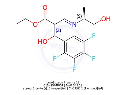 Chemical structure of Levofloxacin Impurity 14