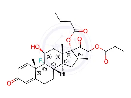 Chemical structure of Betamethasone-17-butyrate-21-propionate