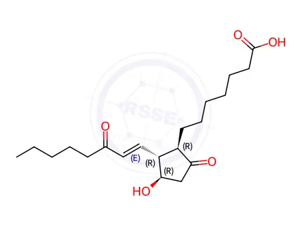 Chemical structure of 15-Keto Alprostadil (Prostaglandin E1)