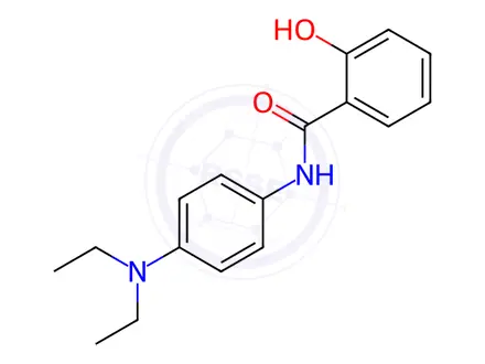 Chemical structure of N-[4-(Diethylamino)phenyl]-2-hydroxybenzamide