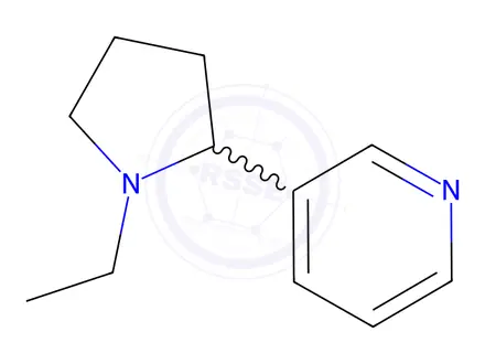Chemical structure of (R,S)-N-Ethyl Nornicotine
