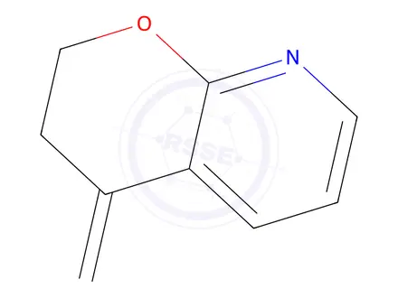 Chemical structure of 2H-Pyrano[2,3-b]pyridine,3,4-dihydro-4-methylene-(9CI)