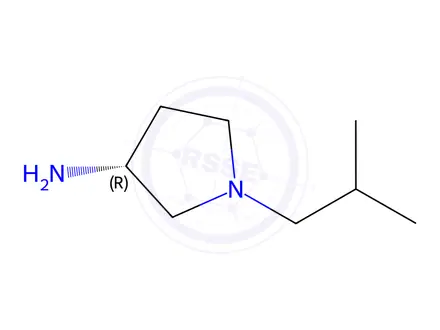 Chemical structure of (R)-1-Isobutylpyrrolidin-3-amine dihydrochloride