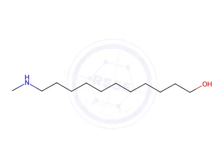 Chemical structure of 11-(methylamino)undecan-1-ol