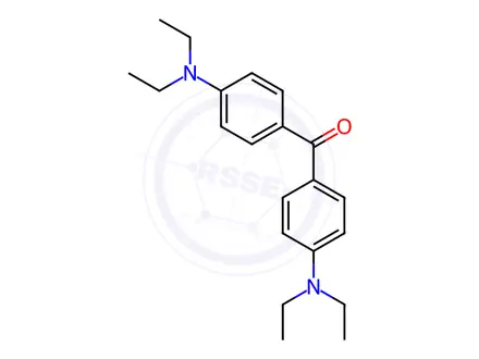 Chemical structure of 4,4'-Bis(diethylamino) benzophenone