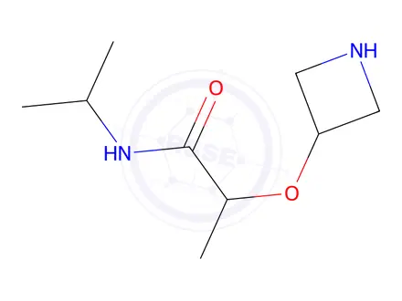 Chemical structure of 2-(Azetidin-3-yloxy)-N-isopropylpropanamide