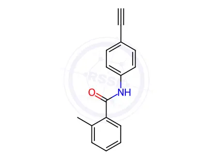 Chemical structure of N-(4-ethynylphenyl)-2-methylbenzamide