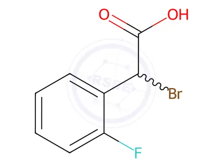 Chemical structure of 2-Bromo-2-(2-fluorophenyl)acetic Acid