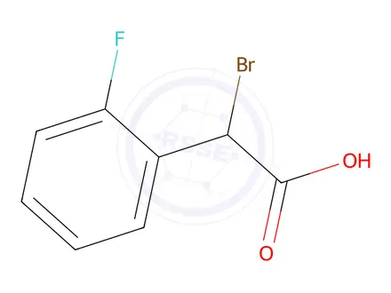 Chemical structure of 2-Bromo-2-(2-fluorophenyl)acetic Acid
