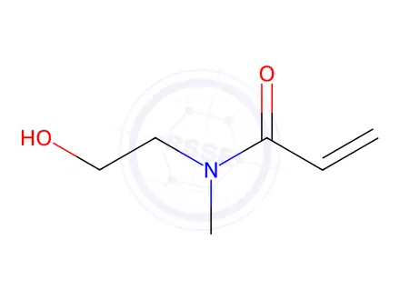 Chemical structure of N-(2-hydroxyethyl)-N-methylprop-2-enamide