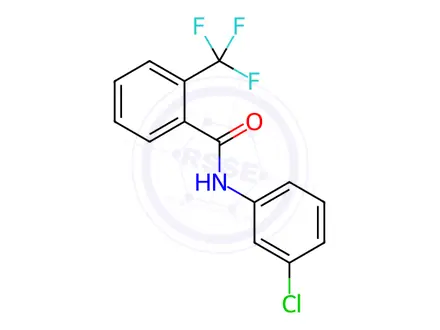 Chemical structure of N-(3-Chlorophenyl)-2-(trifluoromethyl)benzamide