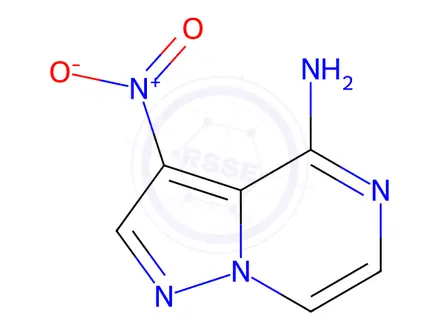 Chemical structure of 3-nitropyrazolo[1,5-a]pyrazin-4-amine