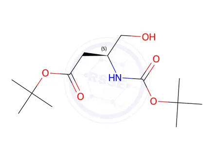 Chemical structure of Boc-L-aspartinol 4-tert-Butyl Ester