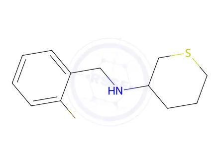 Chemical structure of n-(2-Bromobenzyl)tetrahydro-2h-thiopyran-3-amine