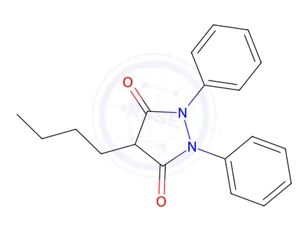 Chemical structure of Phenylbutazone