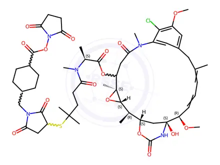 Chemical structure of DM4-SMCC