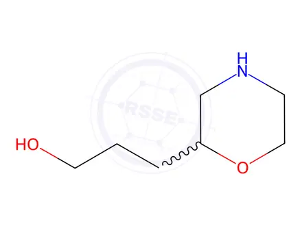 Chemical structure of 3-(morpholin-2-yl)propan-1-ol