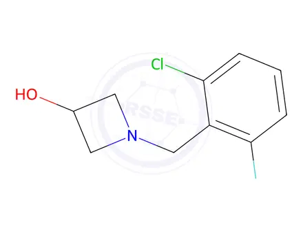Chemical structure of 1-[(2-Chloro-6-fluorophenyl)methyl]azetidin-3-ol