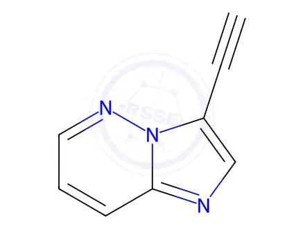 Chemical structure of 3-Ethynylimidazo[1,2-b]pyridazine