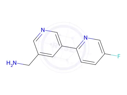 Chemical structure of (5-Fluoro-[2,3'-bipyridin]-5'-yl)methanamine