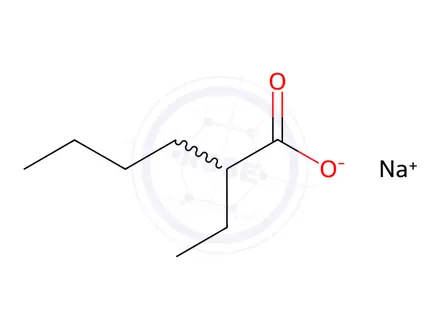 Chemical structure of Sodium 2-Ethylhexanoate