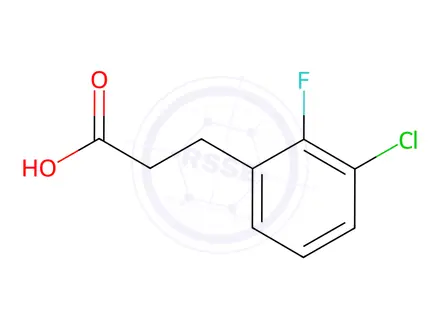 Chemical structure of 3-(3-Chloro-2-fluoro-phenyl)-propionic acid