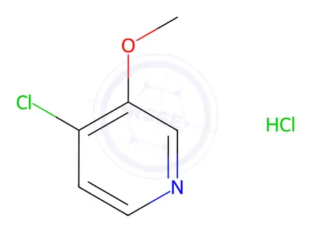 Chemical structure of 4-Chloro-3-methoxypyridine hydrochloride