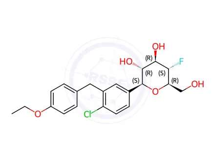 Chemical structure of Dapagliflozin Impurity 345