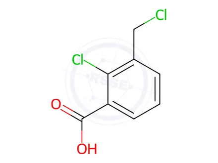 Chemical structure of Benzoic acid, 2-chloro-3-(chloromethyl)-