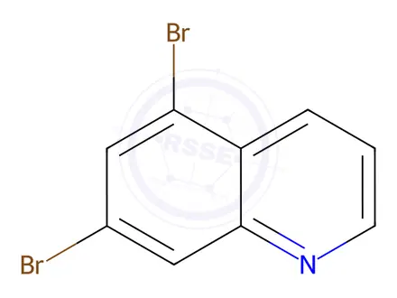 Chemical structure of 5,7-DIBROMO-QUINOLINE