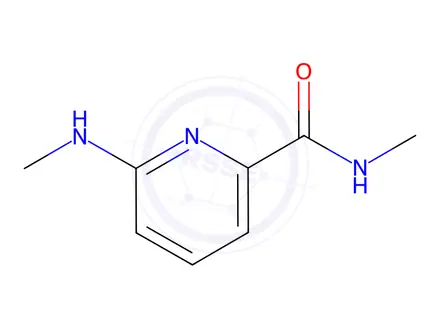 Chemical structure of N-methyl-6-(methylamino)pyridine-2-carboxamide