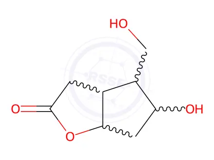 Chemical structure of Tafluprost Impurity 55 ((-)-Corey lactone diol)