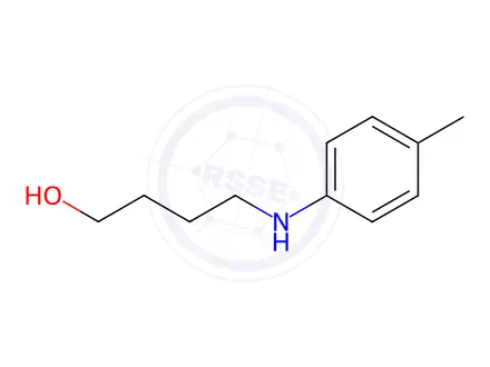 Chemical structure of 4-p-Tolylamino-butan-1-ol