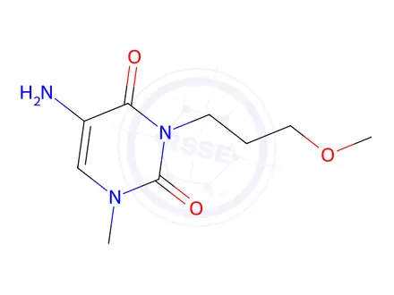 Chemical structure of 5-Amino-3-(3-methoxypropyl)-1-methylpyrimidine-2,4(1h,3h)-dione