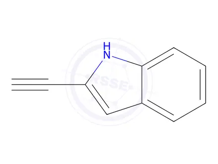 Chemical structure of 2-Ethynyl-1H-indole