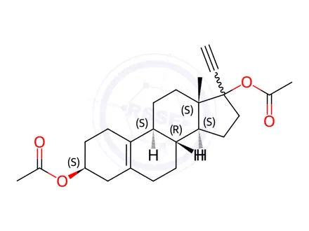 Chemical structure of Etynodiol Diacetate Impurity 17