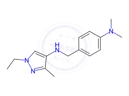 Chemical structure of N-[4-(dimethylamino)benzyl]-1-ethyl-3-methyl-1H-pyrazol-4-amine