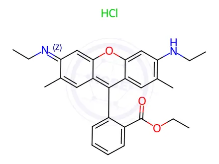 Chemical structure of Rhodamine 6G