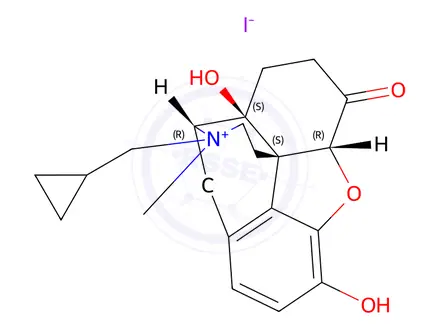 Chemical structure of Methyl Naltrexone Iodide