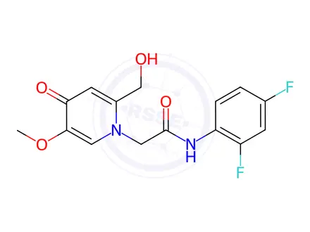 Chemical structure of N-(2,4-Difluorophenyl)-2-(2-(hydroxymethyl)-5-methoxy-4-oxopyridin-1(4H)-yl)acetamide