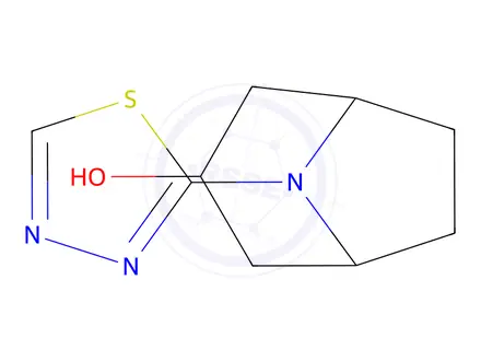 Chemical structure of 8-(1,3,4-Thiadiazol-2-yl)-8-azabicyclo[3.2.1]Octan-3-ol