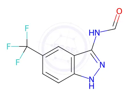 Chemical structure of N-(5-(Trifluoromethyl)-1H-indazol-3-yl)formamide