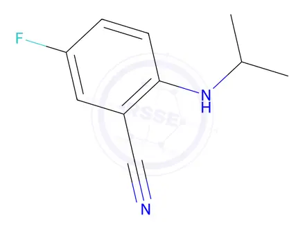 Chemical structure of 5-Fluoro-2-(isopropylamino)benzonitrile