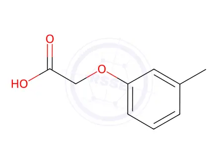 Chemical structure of 2-(3-Methylphenoxy)acetic acid